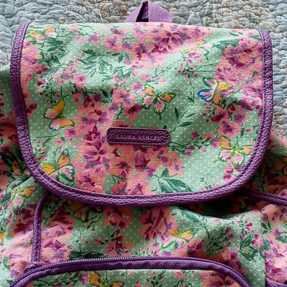 Laura Ashley Drawstring Backpack - Picture 2 of 6